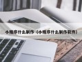 郯城小程序什么制作（小程序什么制作软件）